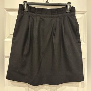 J. Crew black skirt pleated waistline